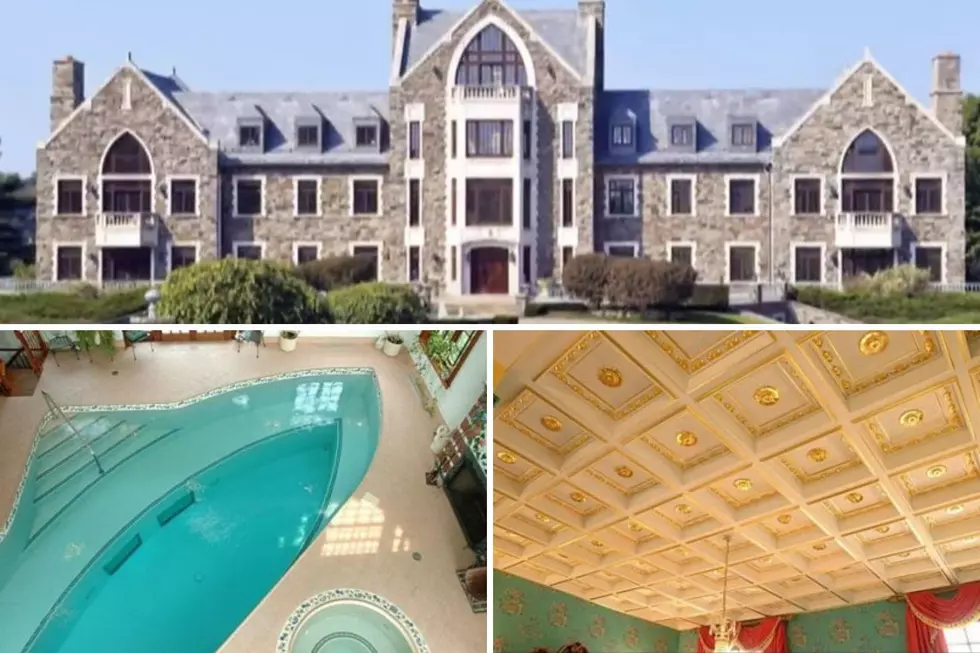 Castle-like Llenroc Mansion in Rexford Boasts Boat-Shaped Pool 