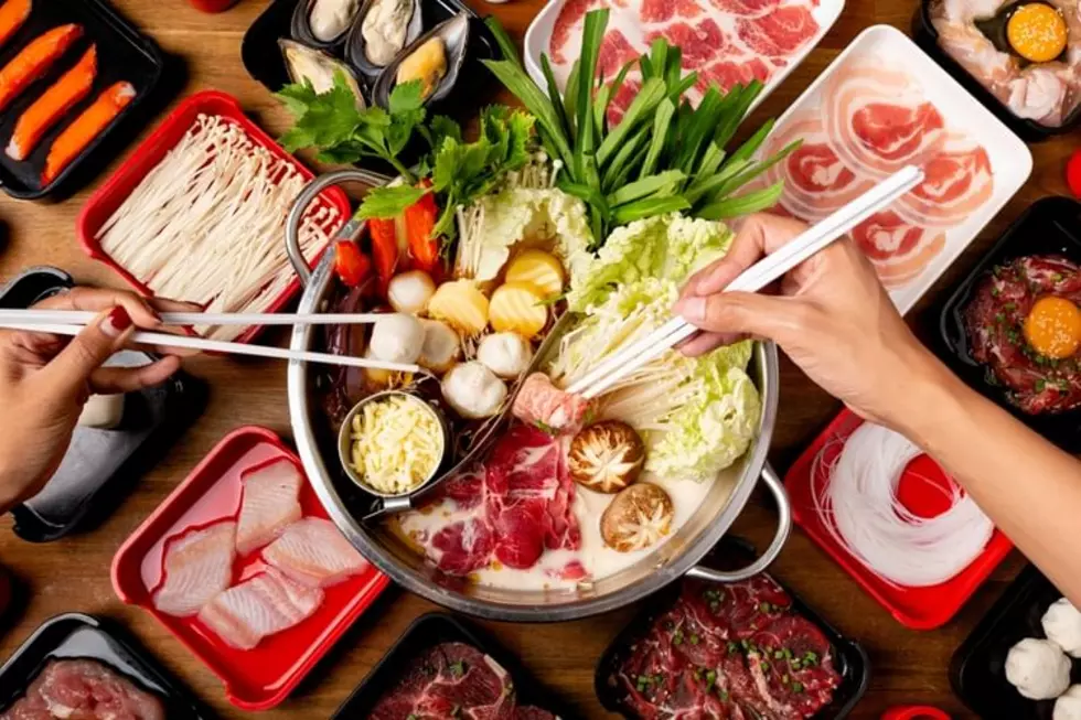 Top view of shabu hotpot set shabu of hotpot japanese hotpot style