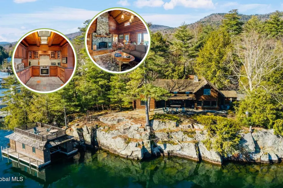 LOOK! Beautiful Log Cabin Mansion Overlooking Lake George Sold