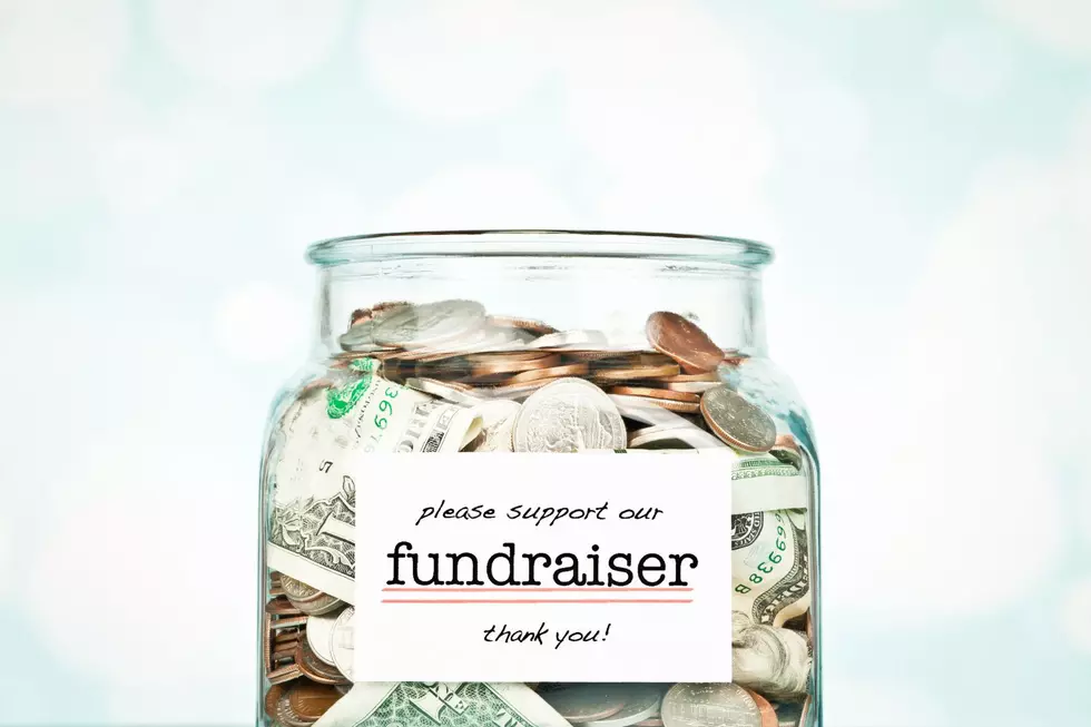 A fundraising jar