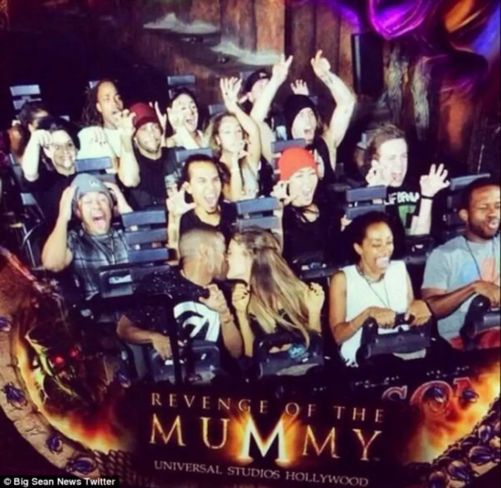 Big Sean And Ariana Grande Caught Kissing On A Roller Coaster