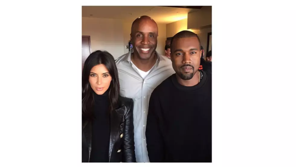 Kim And Kanye Take Dope Photo With Barry Bonds At World Series