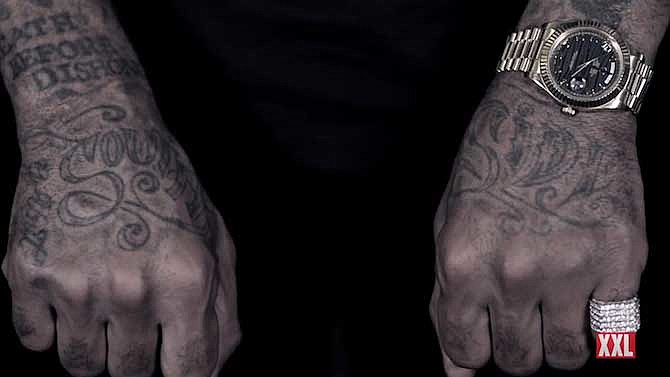 Rotten Apple Lloyd Banks Tattoo lloyd bankss back is covered with a    Celebrity tattoos Lloyd banks Hip hop tattoo