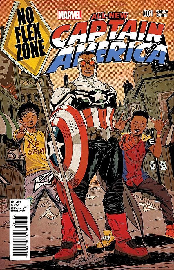 first captain america falcon comic cover