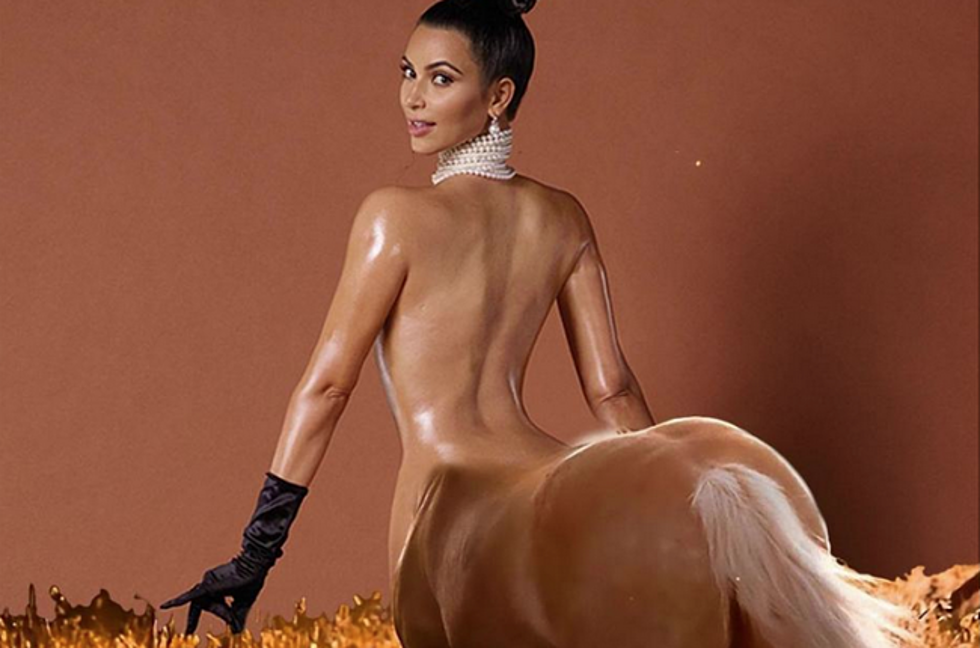 Here’s The Best Memes Of Kim Kardashian’s Naked Magazine Cover