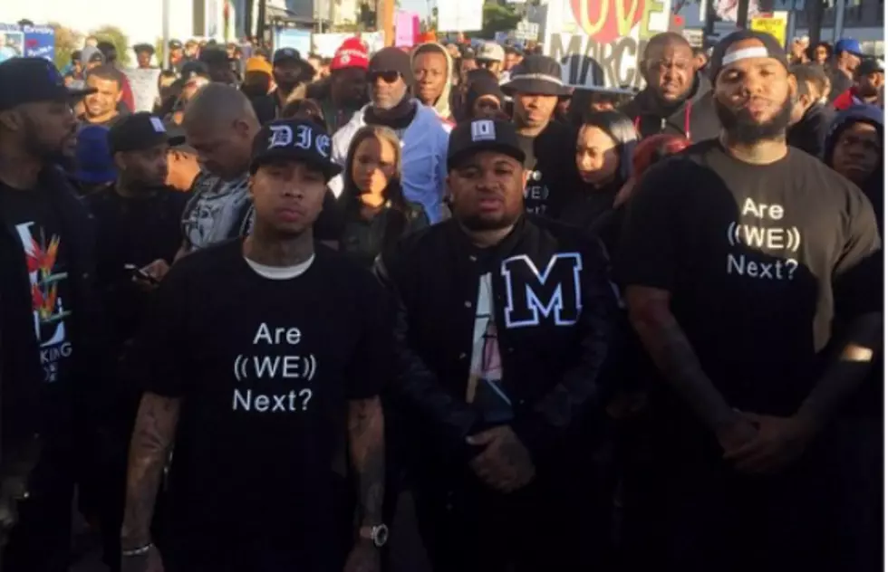 The Game, Tyga And DJ Mustard Participate In &#8216;Millions March Los Angeles&#8217; Protest