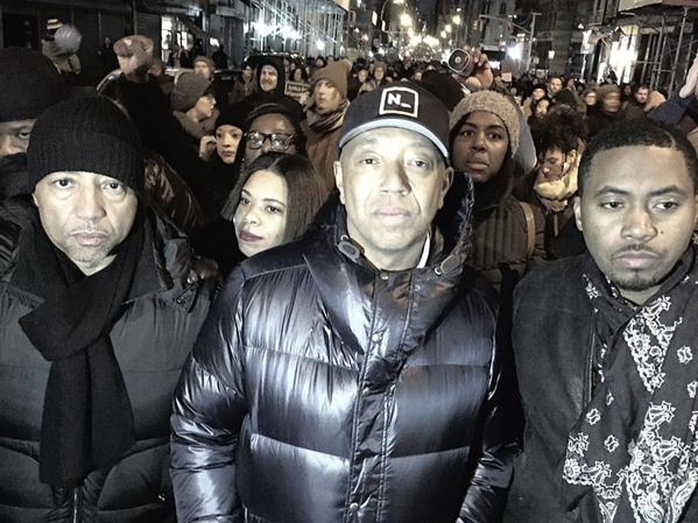 Nas, Russell Simmons And Kevin Liles Take To The Streets For The &#8216;Millions March New York City&#8217; Protest