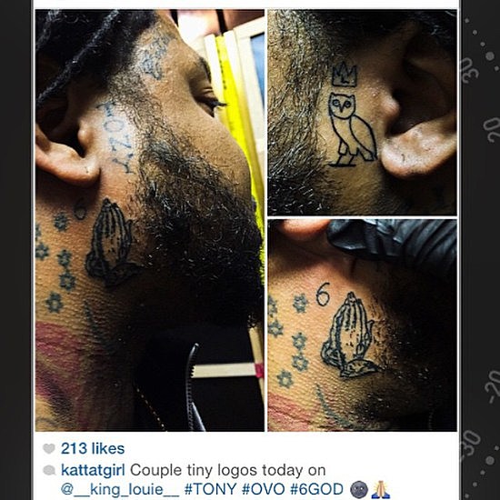 Drake's Dad Tattooed the Rapper's Face on His Arm