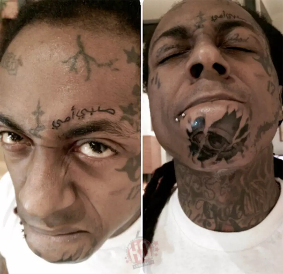 Lil Wayne Gets Two New Face Tats Xxl