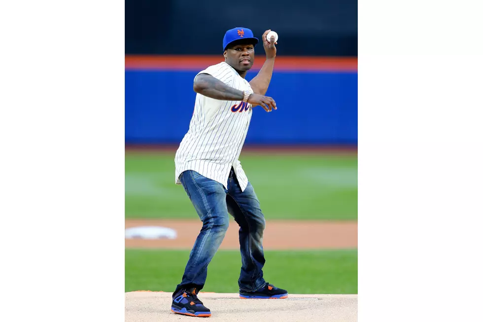 50 Cent’s First Pitch Gets Made Into A Baseball Card