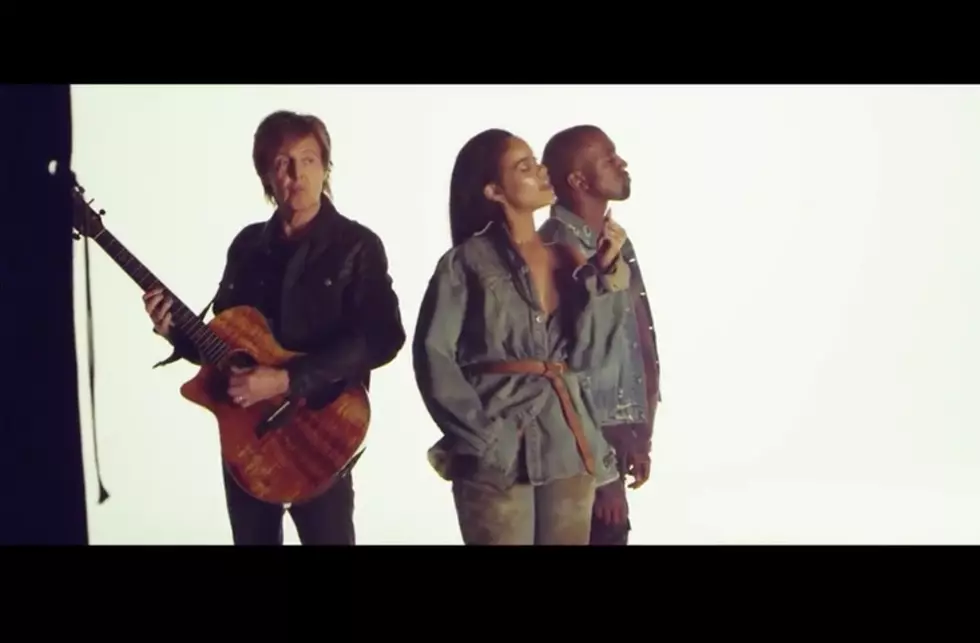 Check Out Behind-The-Scenes Footage Of Kanye West, Rihanna And Paul McCartney’s “FourFiveSeconds” Video