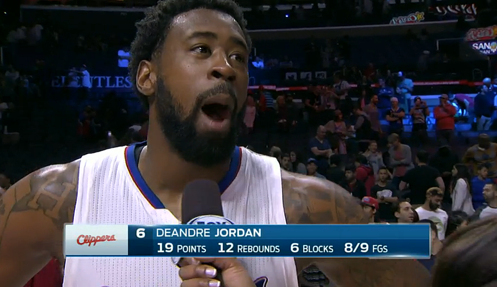 Clippers’ DeAndre Jordan Gets Distracted By A Tupac Song During An Interview