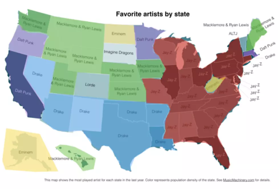 Here&#8217;s Another Map Of The Most Popular Rappers In The Country