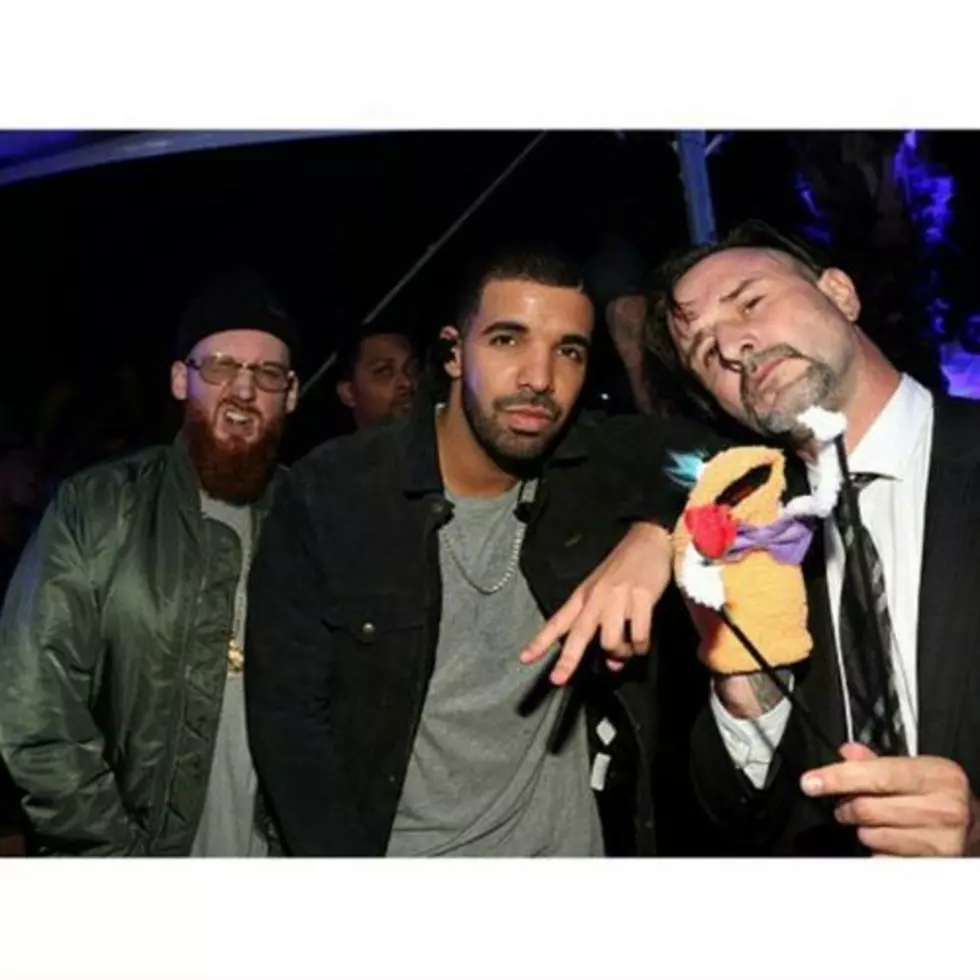 Actor David Arquette And His Hand Puppet Joins Drake During Performance