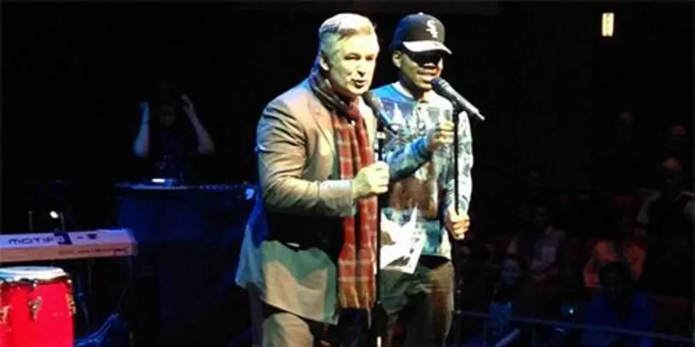 Actor Alec Baldwin Raps With Chance the Rapper