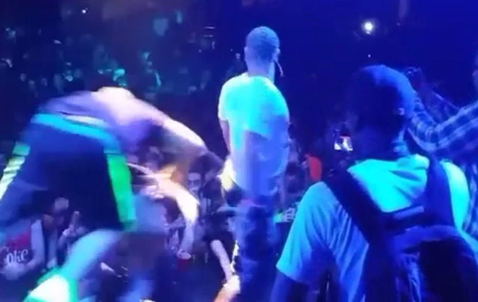 Fan Runs Onstage During RiFF RAFF Performance, Gets Tackled by Bodyguard