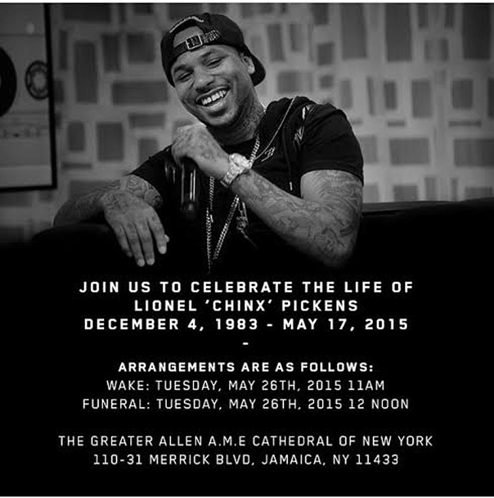 Chinx’s Funeral Will Be Next Tuesday