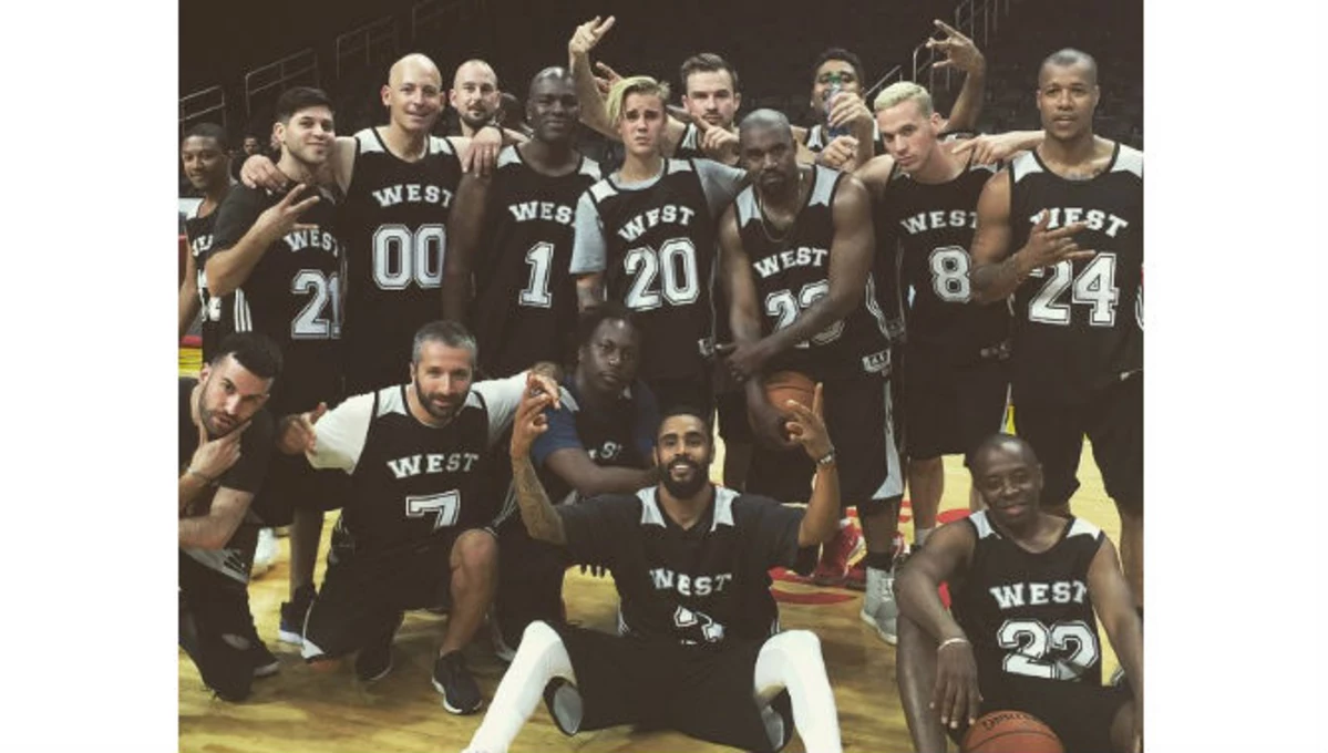 Kanye West Plays Basketball in adidas Yeezy Boost - XXL