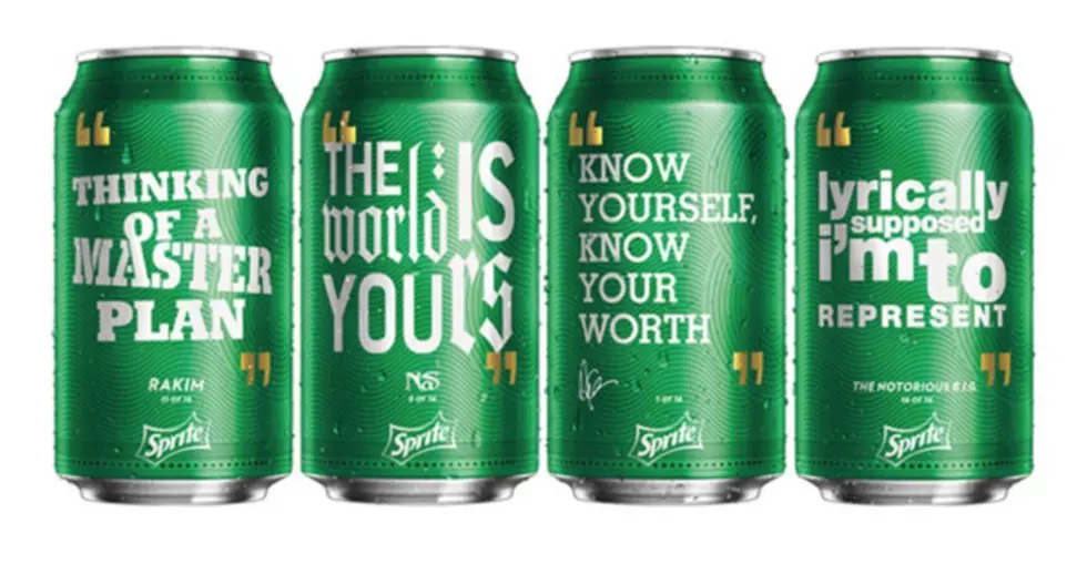 Drake, Nas, The Notorious B.I.G. and Rakim Lyrics Will Appear on Sprite Cans