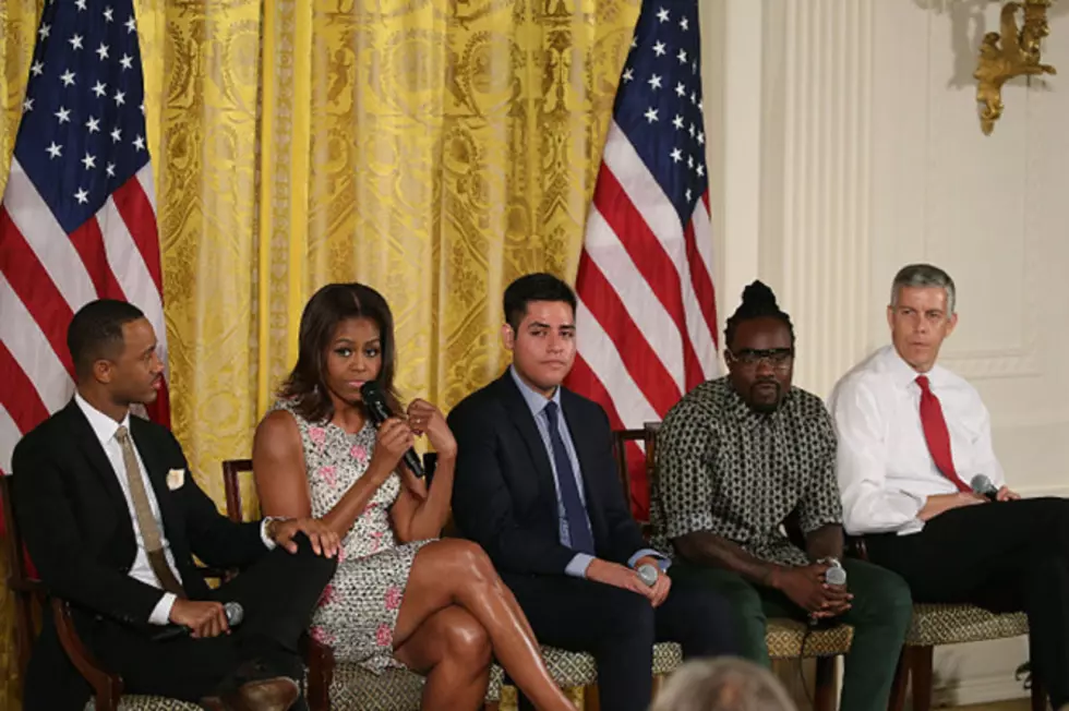 Wale Joins First Lady Michelle Obama to Help College-Bound Teens