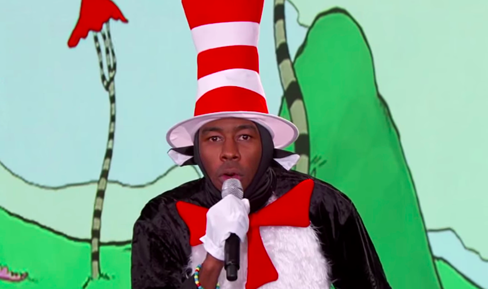 Tyler, The Creator Dresses as Cat in the Hat Costume on ‘Jimmy Kimmel Live’