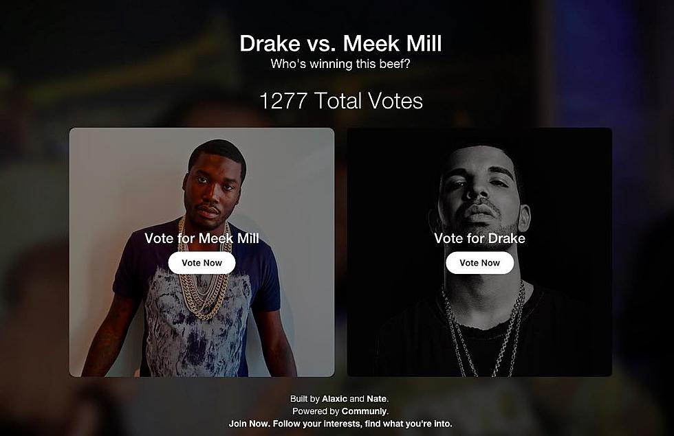 Vote For Who’s Winning Between Drake and Meek Mill At a New Website