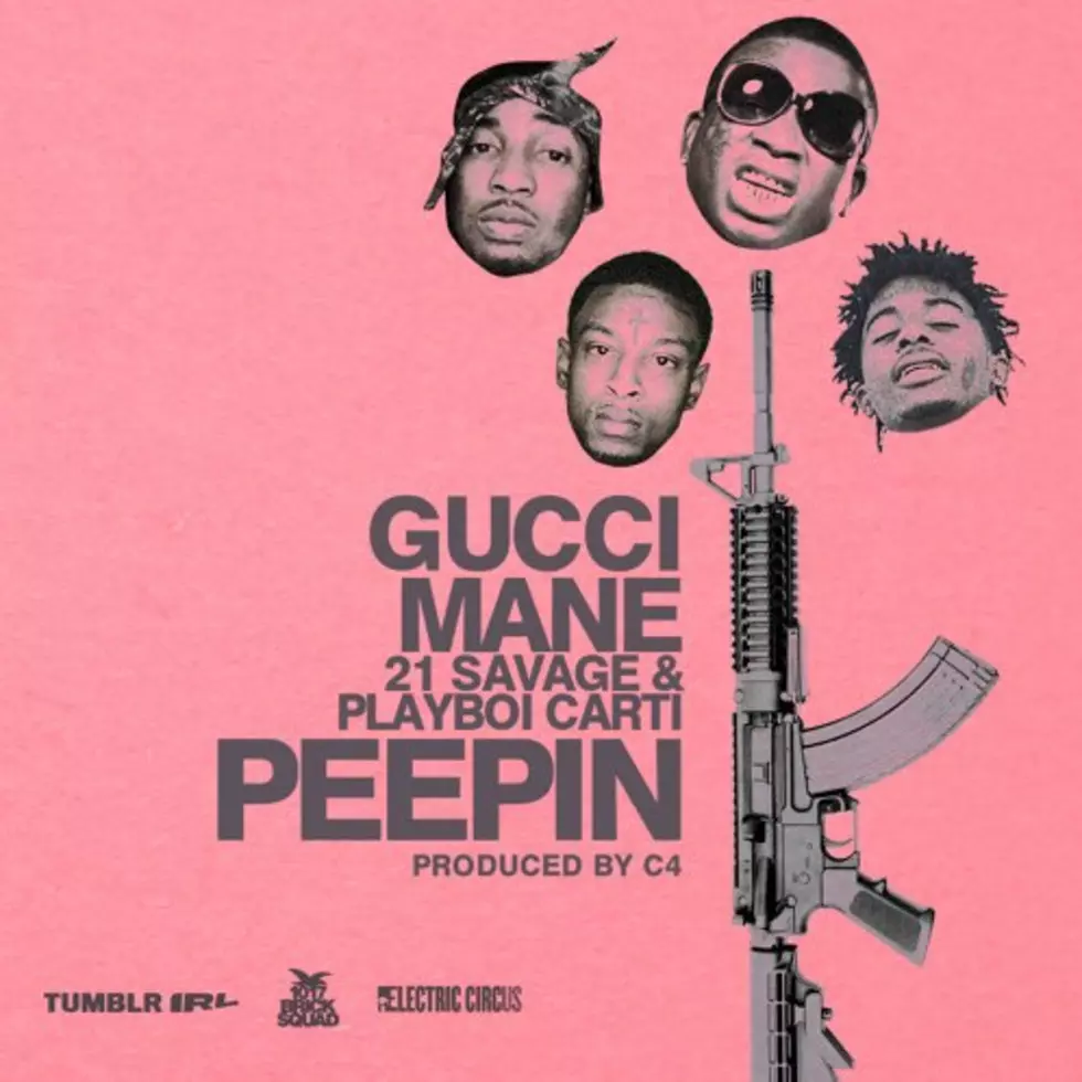 Listen to Gucci Mane Feat. Playboi Carti and 21 Savage, “Peepin”