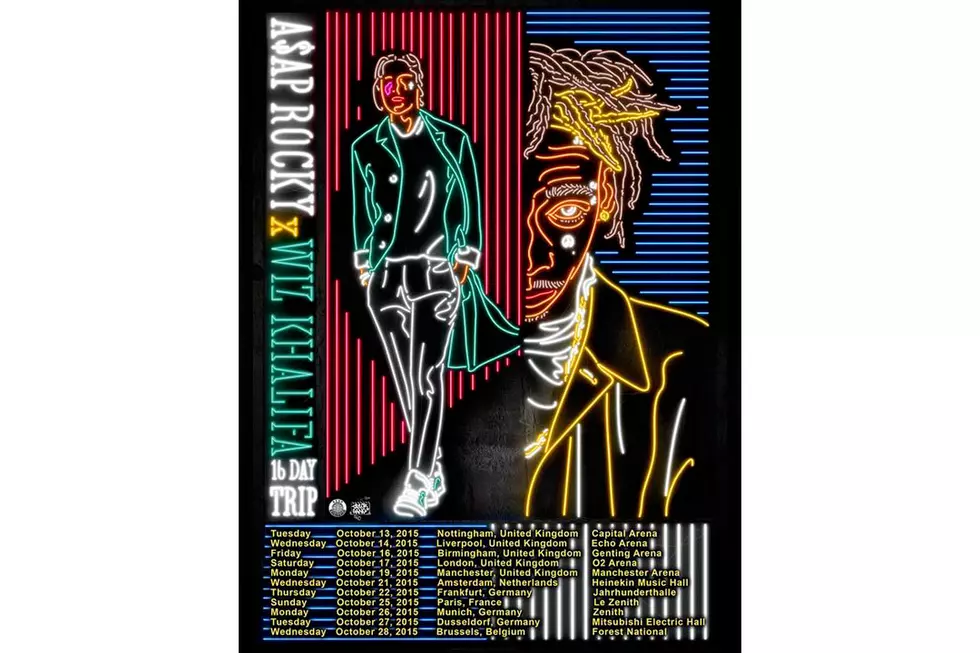 Wiz Khalifa and A$AP Rocky Are Going on a European Tour