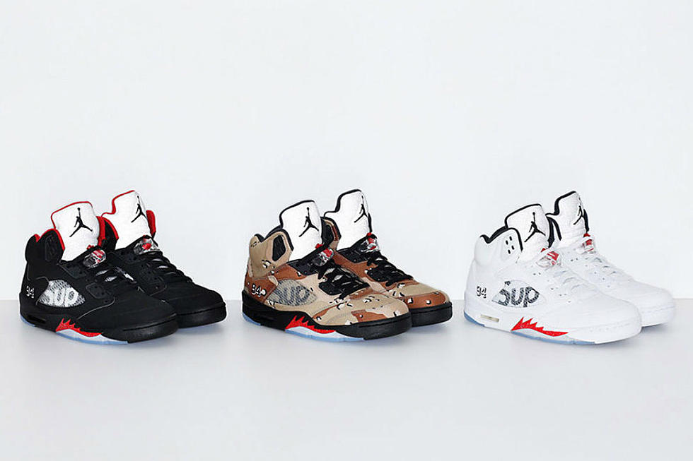 Supreme x Air Jordan 5  Collection Releases Online Tomorrow