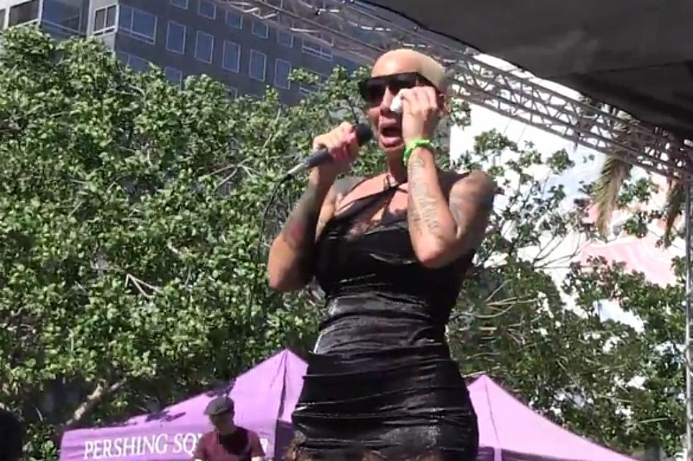 Amber Rose Tears up While Talking About Kanye West and Wiz Khalifa at SlutWalk
