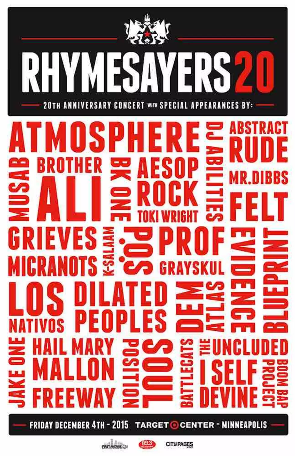 Rhymesayers To Host 20th Anniversary Celebration in December