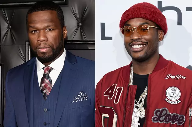 50 Cent Holds Up ‘RIP Meek Mill’ Shirt at Detroit Show