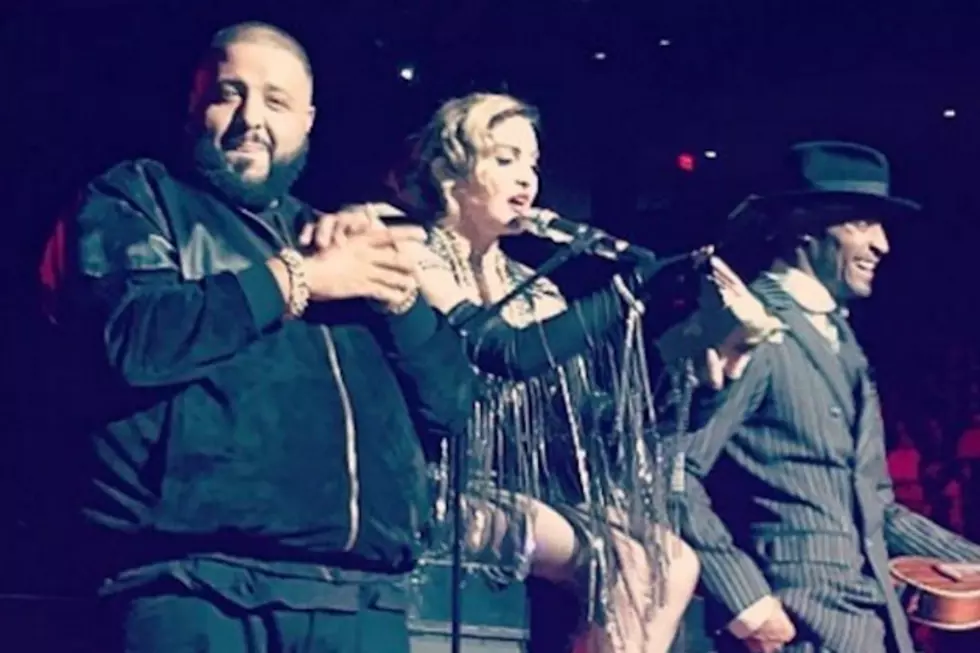 DJ Khaled Joins Madonna Onstage in Miami, Shows Off Kiss
