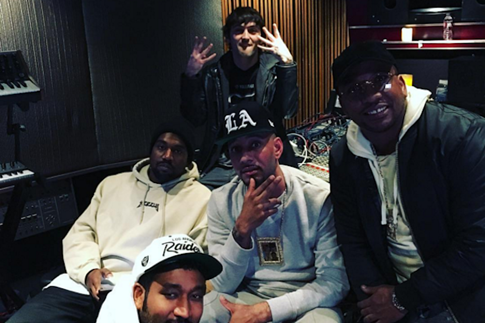 Kanye West Hits the Studio With Swizz Beatz, Kendrick Lamar and CyHi the Prynce