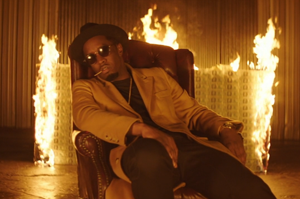 Puff Daddy, French Montana and Zoey Dollaz Burn Through Cash in "Blow a Check" Video