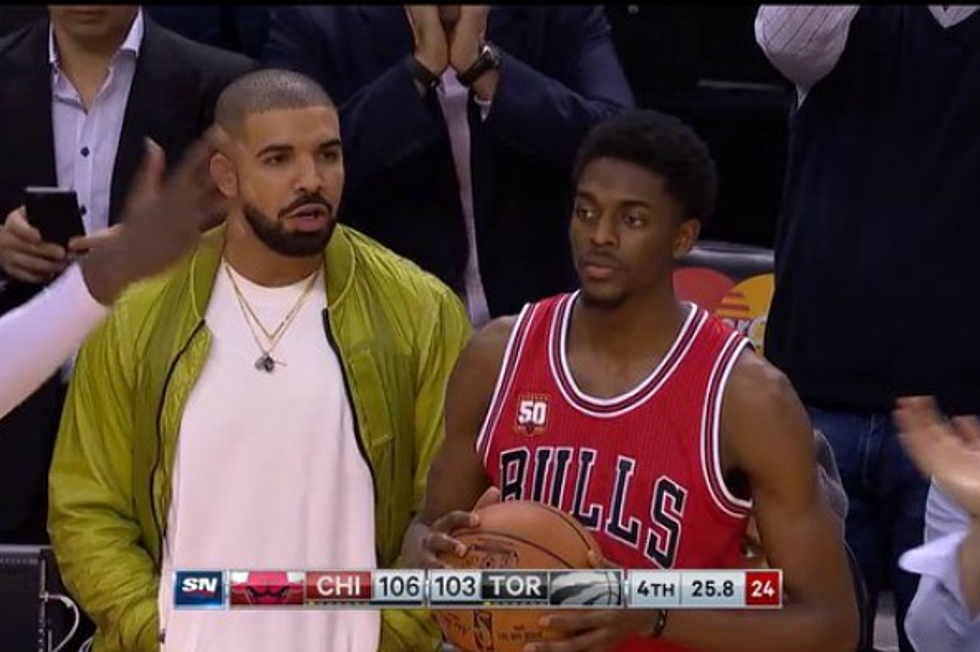 Watch Drake Force a Chicago Bulls Turnover