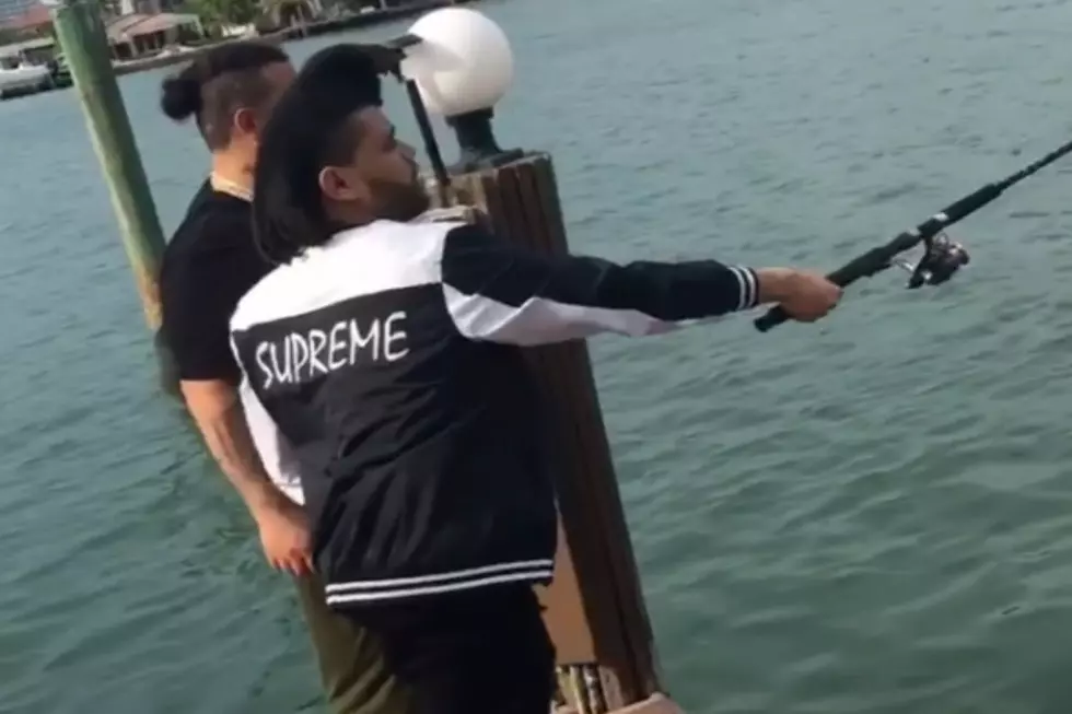 The Weeknd Proves Fishing Isn’t Really His Thing