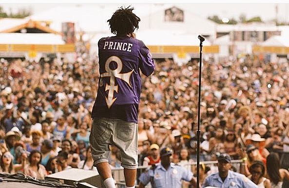 J. Cole Gets Blessed With Crazy Prince Tribute Jersey - XXL