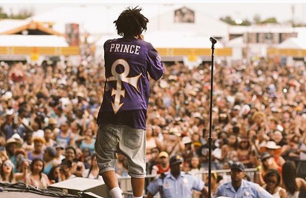 J. Cole Gets Blessed With Crazy Prince Tribute Jersey