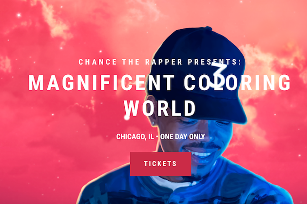 Chance The Rapper Announces Magnificent Coloring World Event
