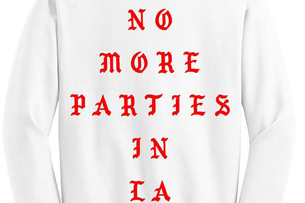 Kanye West Drops No More Parties in L.A. Merch
