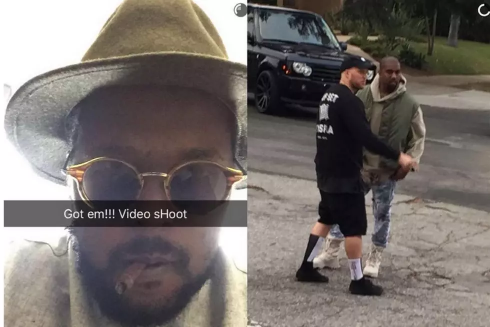 ScHoolboy Q and Kanye West Shoot "THat Part" Video in Los Angeles