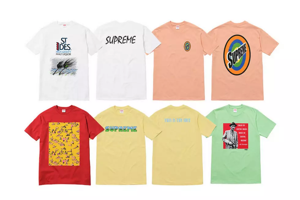 Supreme Unveils Summer 2016 T-Shirt Collection - XXL