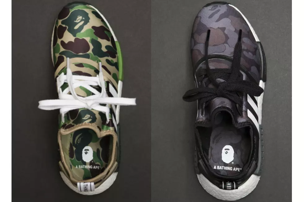 Here’s a Closer Look at the Bape x Adidas NMD R1 Collaboration
