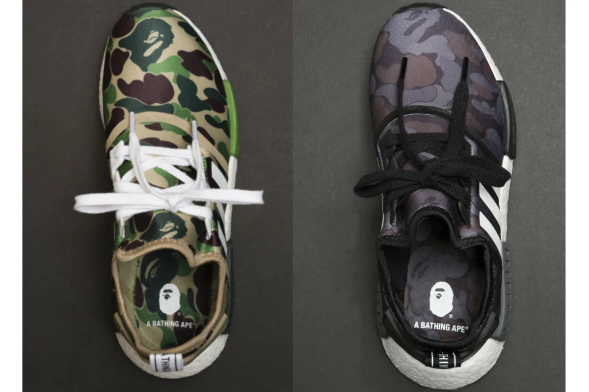 Here's a Closer Look at the Bape x Adidas NMD R1 Collaboration - XXL