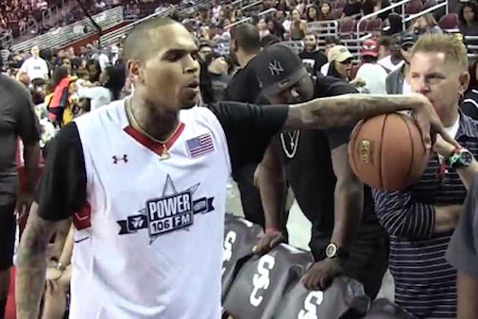 Chris Brown Gets Into Argument at Charity Basketball Game