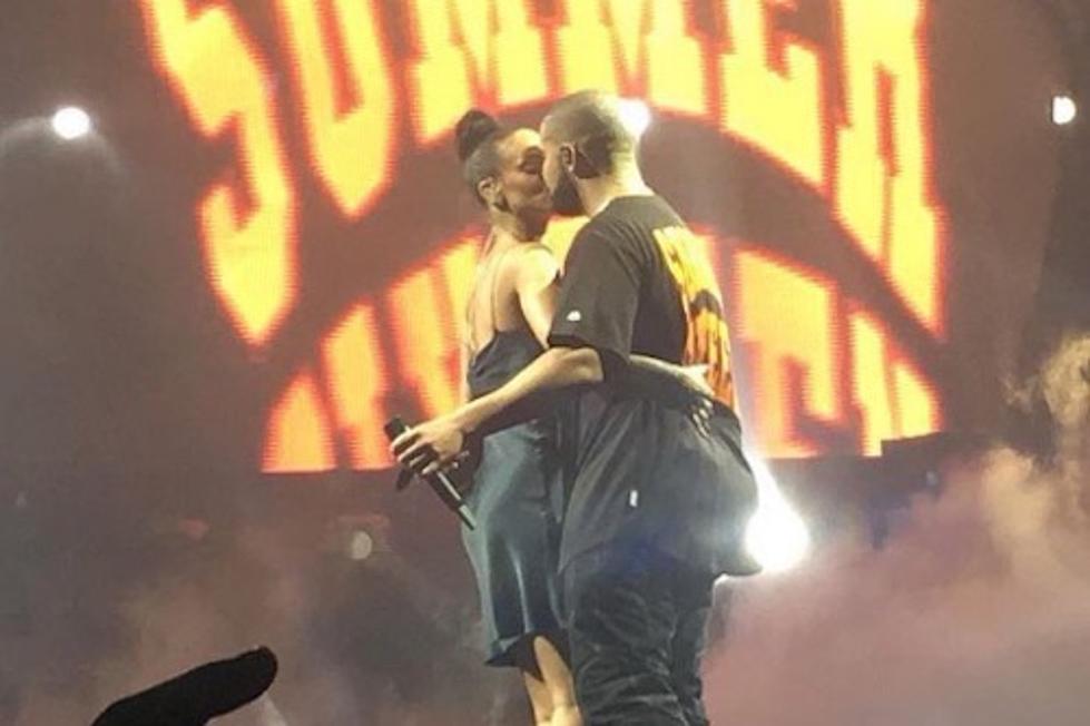Drake and Rihanna Kiss on Stage at Summer Sixteen Show in Miami