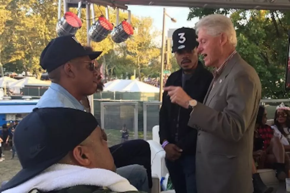 Jay Z and Chance The Rapper Hang Out With Bill Clinton at 2016 Made in America Festival