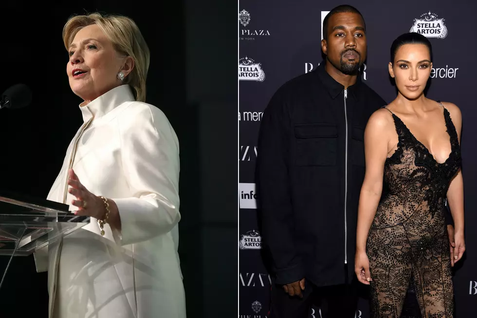 Hillary Clinton Applauds Kanye West for Ending Concert Early After Kim Kardashian Robbery
