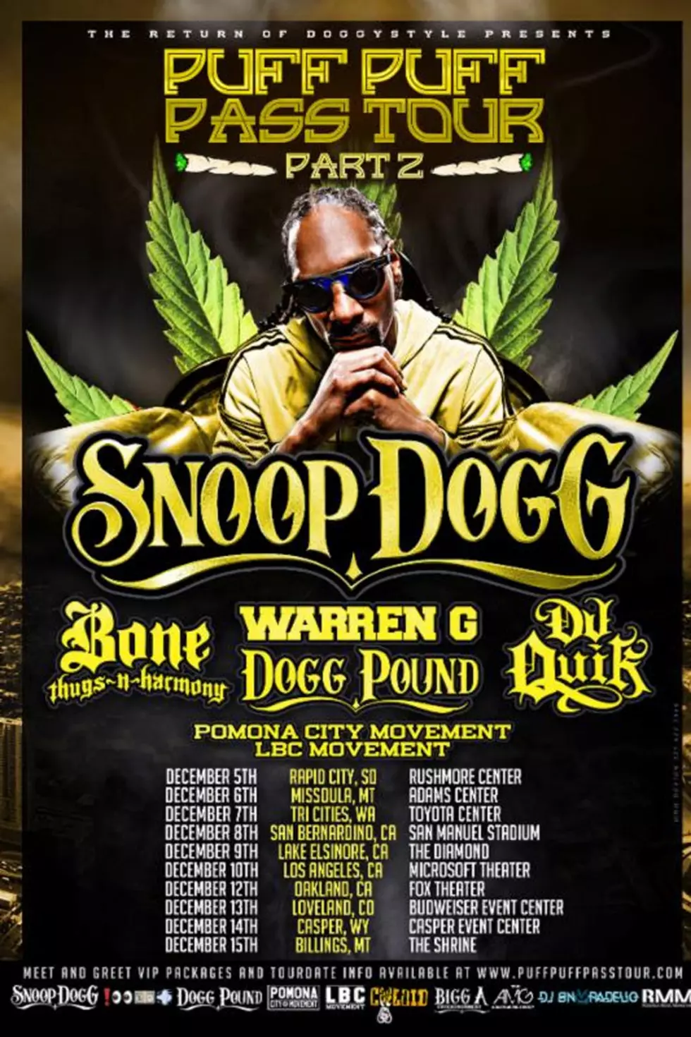 Snoop Dogg, Warren G, DJ Quik and More Are Heading Out on Tour